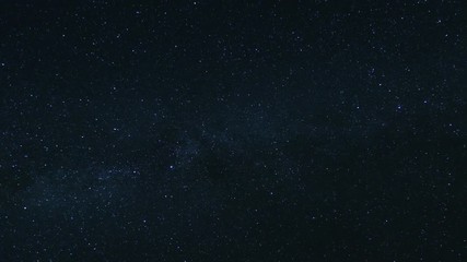 Wall Mural - the milky way moving across the night sky, stars time lapse