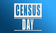 © Hepta - Census Day - neat white text written on blue background