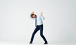 © SHOTPRIME STUDIO - business man holding his hands free place