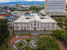 Beautiful Aerial View School Buenaventura Corrales (metal Building) In Costa Rica