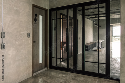 Interior Industrial Cement Loft Design Concept Modern Home