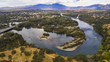 Aerial View Sacramento River Redding California Bully Choop Mountain