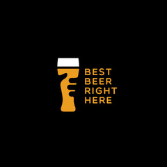 Canvas Print - Beer logo