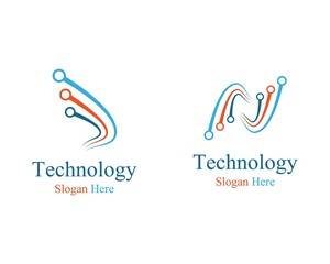 Technology logo illustration