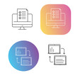Trade Icons with b2b business icon with gradient style
