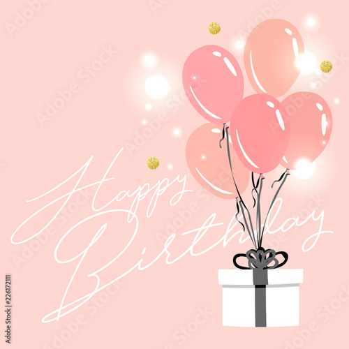 Dekoracja na wymiar  kartka-urodzinowa-z-ladnymi-kolorowymi-balonami-i-wstazka
