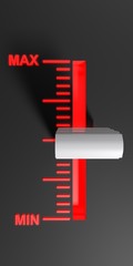 Poster - Level selector on a black control panel - 3D rendering