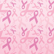 Pink ribbon pattern background for breast cancer awareness campaign