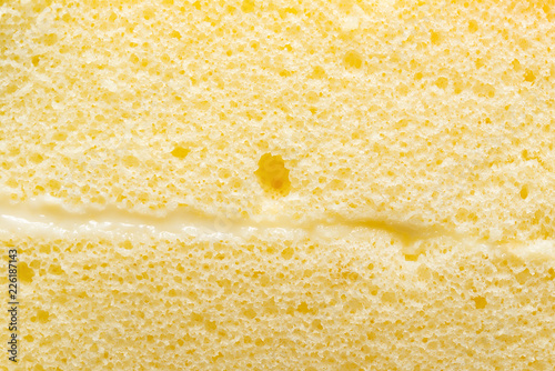 Cuadros en Lienzo sponge cake close up as background and texture