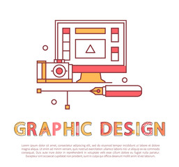 Fototapete - Graphic Design Poster and Text Vector Illustration