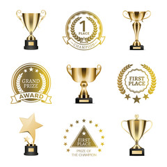 grand prize winner collection vector illustration
