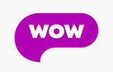 Fototapeta  - Wow Bubble, Word Cool or Wow Expression. Chat Message or Icon Simple Bubl. Vector EPS10.