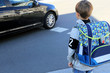 Schulkind im Straßenverkehr