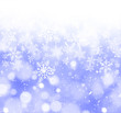© Ashwini - Abstract Blue Snowflakes Holiday Background