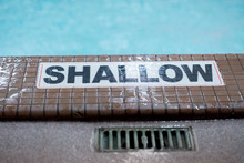 Shallow Sign For Pool