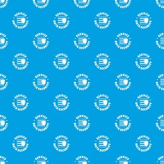 Poster - Service data security pattern vector seamless blue repeat for any use