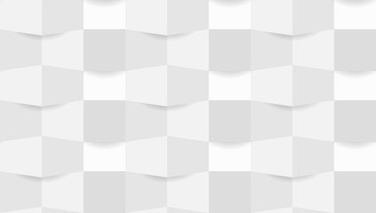 Poster - Geometric Seamless vector 3D pattern background. Square shape Clean modern and elegant style