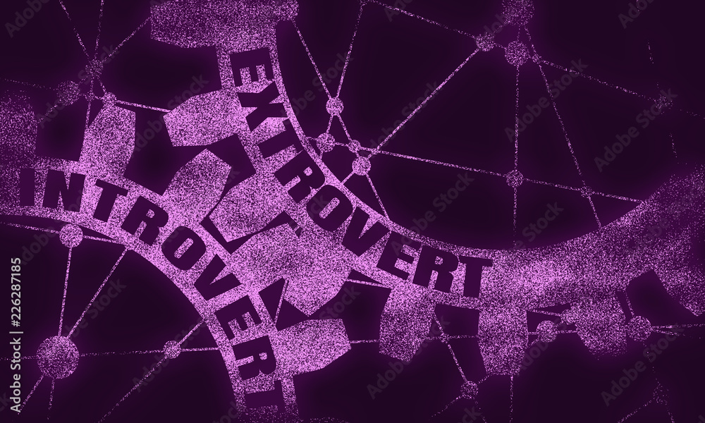 Extrovert and introvert. Mechanism of gears. Communication concept in ...