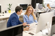 © Africa Studio - Young people working in office. Financial  trading concept