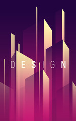 Wall Mural - vector gradient geometric abstract background, cover, poster