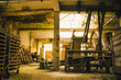 © dnieuwland - Machines in a old factory in the Netherlands that was used in the early 50's. This factory was used to make roof tiles, and now it is abandoned for a long time.