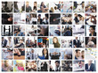 © alphaspirit - Business collage with scene of business person at work