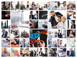 © alphaspirit - Business collage with scene of business person at work