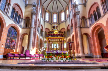 St. Francis of Assisi Church interior, Vienna, Austria