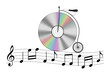 © martinjanecek - Retro compact disc music bicycle