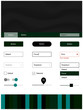 © smaria2015 - Dark Green vector design ui kit with curved circles.