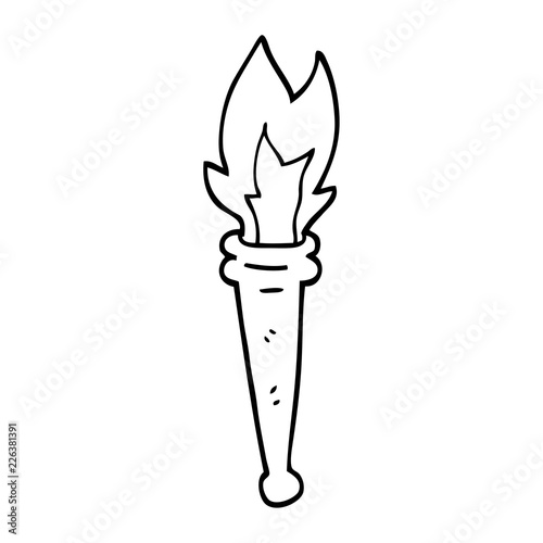 Black And White Cartoon Sports Torch Buy This Stock Vector And Explore Similar Vectors At Adobe Stock Adobe Stock