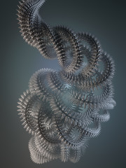 Poster - Abstract modern shape out of focus. 3d rendering