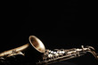 Saxophone jazz instruments. Alto sax isolated