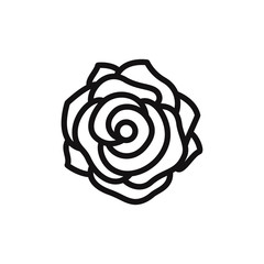 Rose vector icon