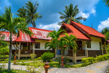 Bungalows With Red Roof, Haad Yao Beach, Koh Phangan Island, Sur