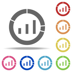 Poster - market analysis icon. Elements of Seo & Development in multi colored icons. Simple icon for websites, web design, mobile app, info graphics