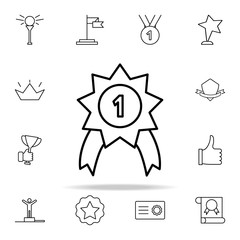 first place medal icon. Succes and awards icons universal set for web and mobile