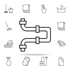 Poster - water pipe icon. Cleaning icons universal set for web and mobile