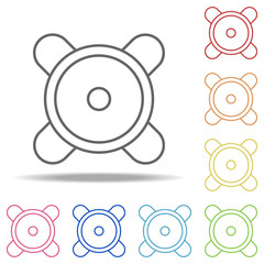 Poster - musical column icon. Elements of Web in multi colored icons. Simple icon for websites, web design, mobile app, info graphics