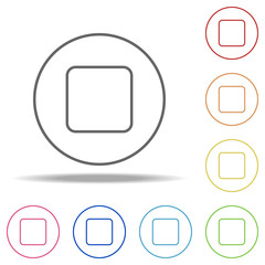 Poster - stop sign icon. Elements of Web in multi colored icons. Simple icon for websites, web design, mobile app, info graphics