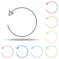 Poster - reload sign icon. elements of web in multi colored icons. simple icon for websites, web design, mobi