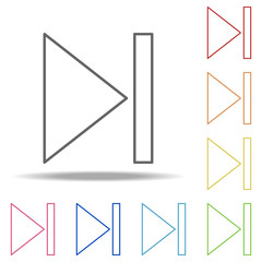 Poster - forward sign icon. Elements of Web in multi colored icons. Simple icon for websites, web design, mobile app, info graphics