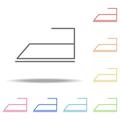 Poster - iron icon. Elements of Web in multi colored icons. Simple icon for websites, web design, mobile app, info graphics