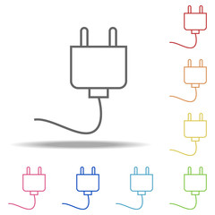 Wall Mural - electric plug icon. Elements of Web in multi colored icons. Simple icon for websites, web design, mobile app, info graphics