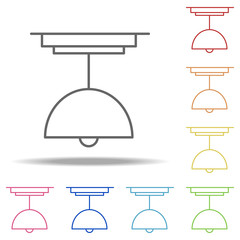 Poster - chandelier icon. Elements of Web in multi colored icons. Simple icon for websites, web design, mobile app, info graphics
