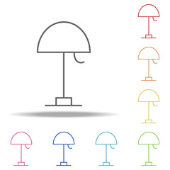 Poster - table lamp icon. Elements of Web in multi colored icons. Simple icon for websites, web design, mobile app, info graphics