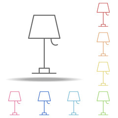 Poster - table lamp icon. Elements of Web in multi colored icons. Simple icon for websites, web design, mobile app, info graphics