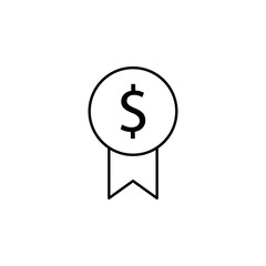 Poster - badge, champion, medal icon. Element of business start up icon for mobile concept and web apps. Thin line badge, champion, medal icon can be used for web and mobile