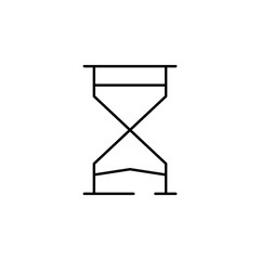 Poster - hourglass, countdown icon. Element of business start up icon for mobile concept and web apps. Thin line hourglass, countdown icon can be used for web and mobile