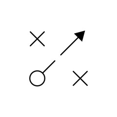 Poster - strategy, concept icon. Element of business start up icon for mobile concept and web apps. Thin line strategy, concept icon can be used for web and mobile